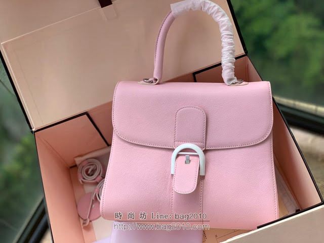 DELVAUX女包 春夏新款 Brillant系列手袋 德爾沃女手提包 女手腕包 Dv0028 粉色 Delvaux單肩包  fcs1329